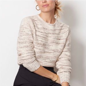 Evereve Mia Marl Puff Pullover